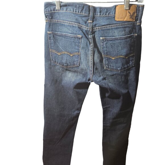 American Eagle Outfitters Mens Classic Straight Jeans 30/32 Blue Denim - Picture 5 of 6